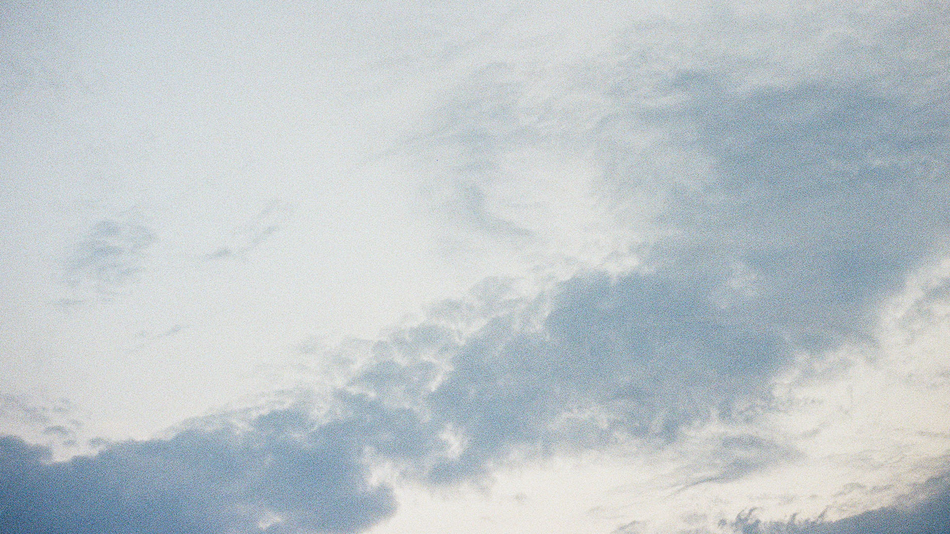 Blue sky and clouds.